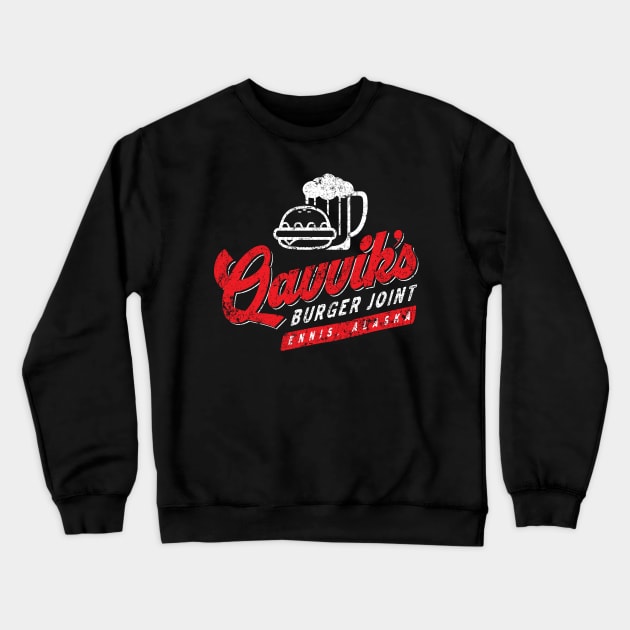 Qavvik's Burger Joint Crewneck Sweatshirt by MindsparkCreative